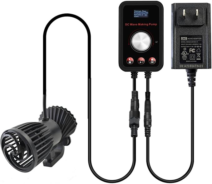 CONQUERALL 660-4700GPH 28W DC 24V Energy Saving Large Flow Wave Maker Controllable Multi Wave Suit for Marine Aquarium Tropical Fish and Reef Tank-PawvioPets
