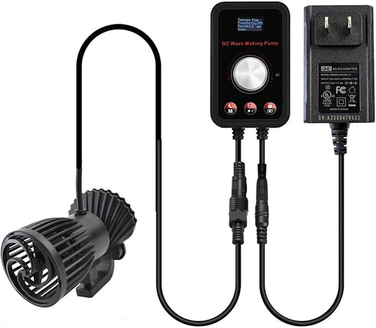 CONQUERALL 660-4700GPH 28W DC 24V Energy Saving Large Flow Wave Maker Controllable Multi Wave Suit for Marine Aquarium Tropical Fish and Reef Tank-PawvioPets