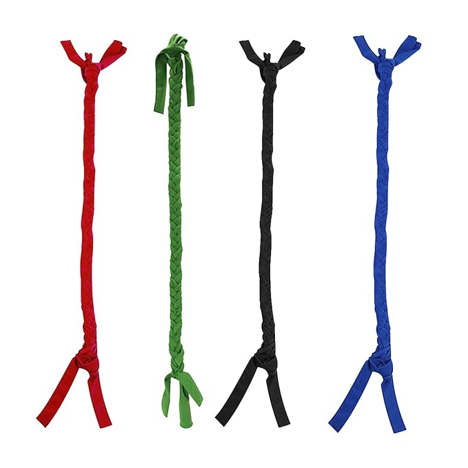 Dnoifne Horse Ponytail, 3 Tube Braided Tail Bag, Green, 1 Count-PawvioPets