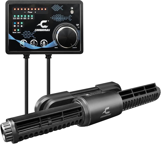 CONQUERALL CHS-15 DC 24V Pump 3500~13000L/H 15W Wave Maker Adjustable for 30-90 Gallon Fish Tank-PawvioPets
