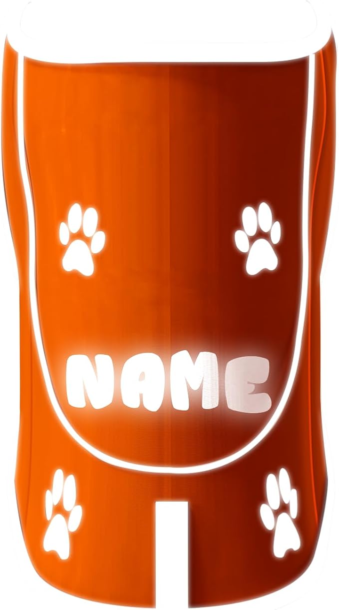 Custom Reflective Dog Vest High Visibility Reflective Jacket for Dogs Hunting Safety Gear with Elastic Strap & Clasp, Comfortable, Perfect for Day and Night Walks!-PawvioPets