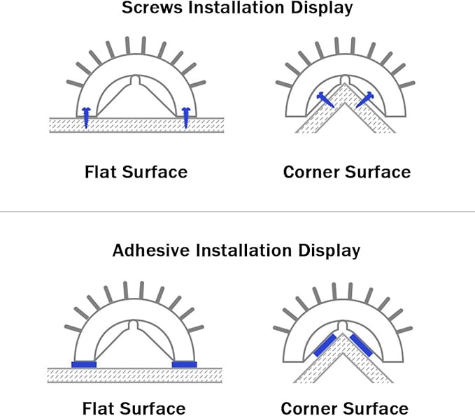 4 Pack Cat Self Groomer with Catnip Pouch,Cats Corner Massage Comb Grooming Brush Tool for Kitten Puppy (2 Black/2 Grey)-PawvioPets