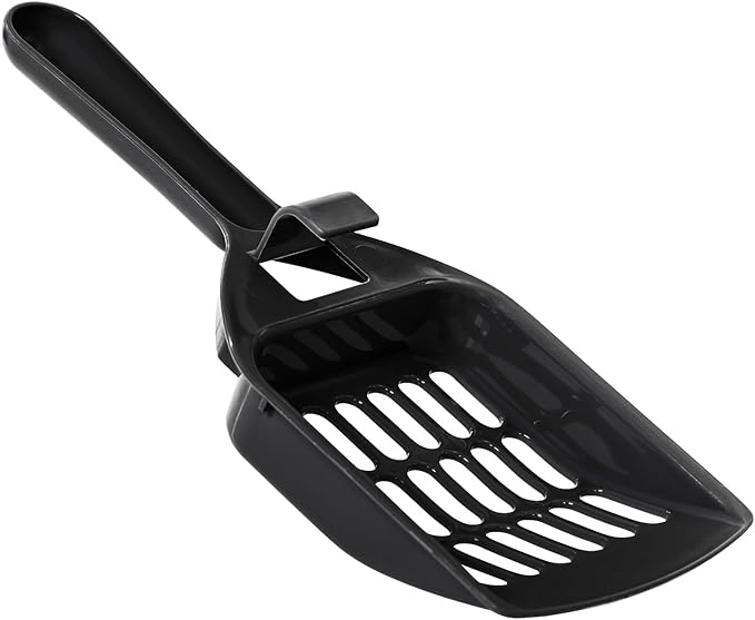 Amazon Basics Large Cat Litter Box with High Sides, Top Entry, Includes Scoop, 20.5 x 14.75 x 14.38 inches, Grey-PawvioPets