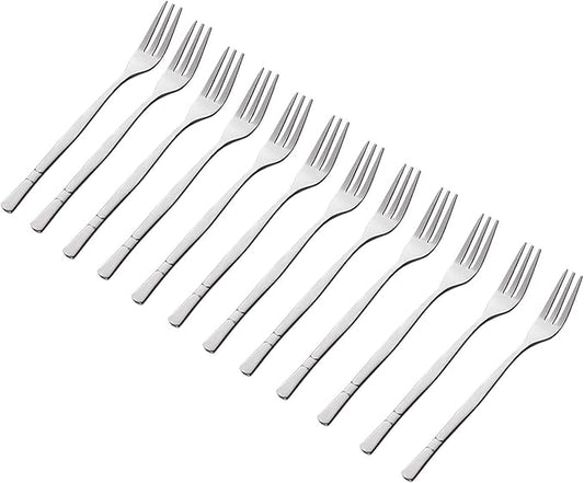 Crab Stainless Steel Forks,Escargot Fork 3 Prong Tasting Appetizer Forks Portable Cocktail Salad Fruit Forks for Party Travel,Set of 12, 5 Inches (12 Pcs)-PawvioPets