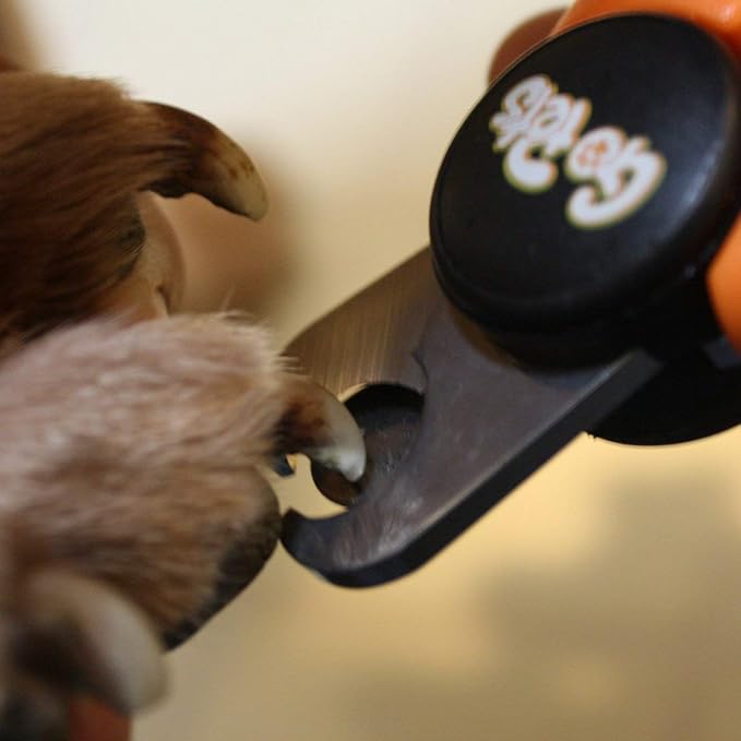 GoPets Pet Nail Clipper Bundle for Dogs and Cats with Large and Small Nail Trimmer with Free Nail File Grinder with Quick Guard and Angled Blades for Safety 2 Nail Cutter Bundle-PawvioPets