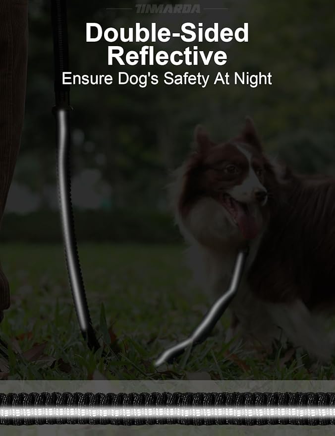 Dog Leashes for Medium Large Dogs Heavy Duty, 4-6FT Shock Absorbing No Pull Dog Leash with Advanced Easy Metal Clip, 2 Comfortable Padded Handles (Coyote Brown)-PawvioPets