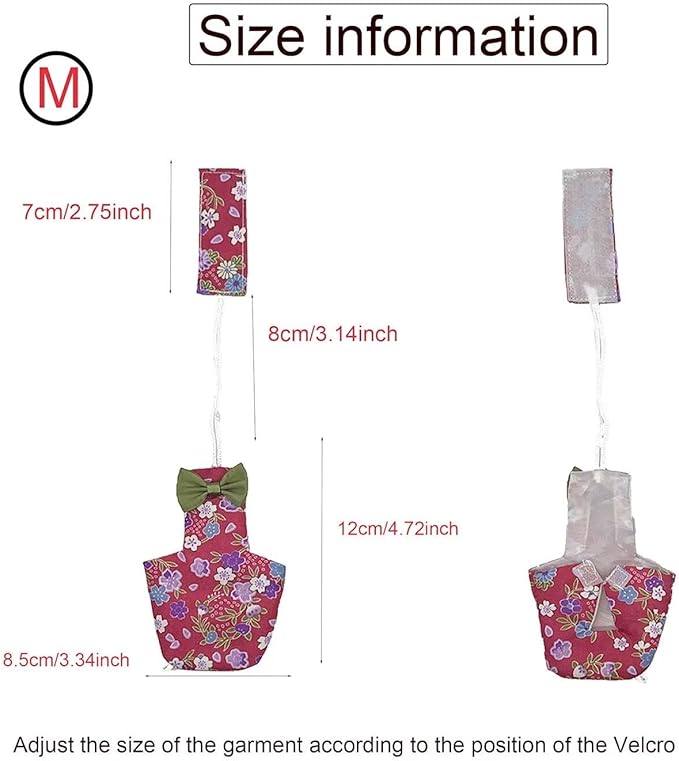 2 PCS Bird Diapers Pink&Blue Pattern Washable Reusable Parrots Nappy for Budgie Parakeet Cockatiel-PawvioPets