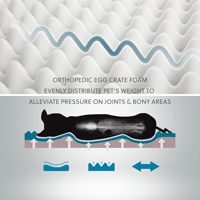 Bedsure Small Orthopedic Dog Bed - Washable Bolster Dog Sofa Beds for Small Dogs, Supportive Foam Pet Couch Bed with Removable Washable Cover, Waterproof Lining and Nonskid Bottom Couch, Dark Grey-PawvioPets