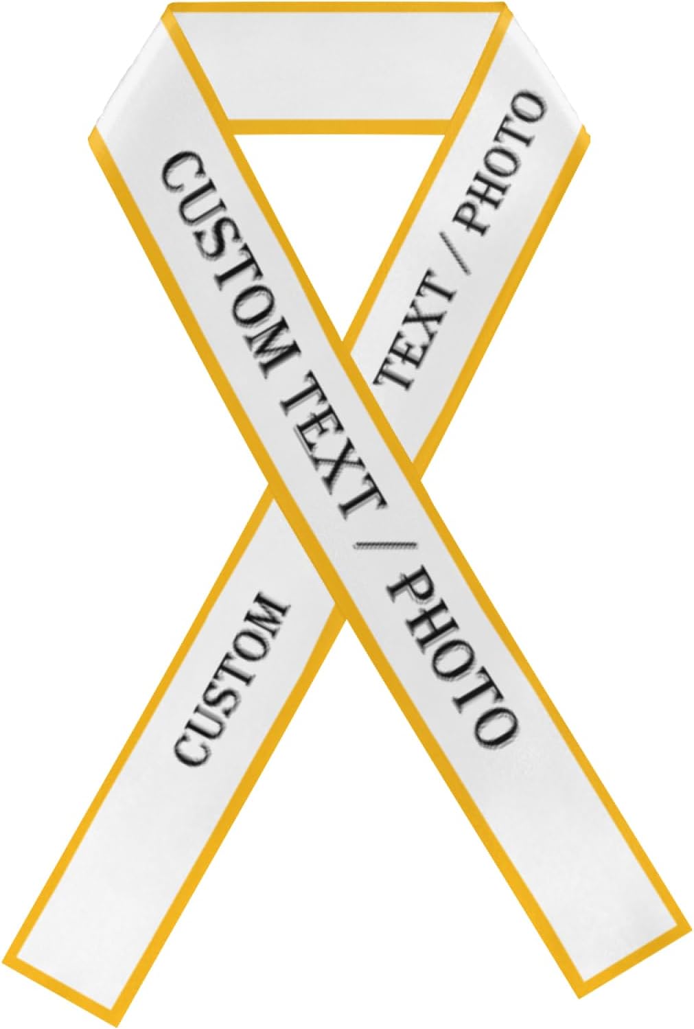 Custom Sash,Personalized Birthday Sash with Text Photo,Customized Bachelorette Sash Quote Sash Bride to Be Sash Color Optional (With decorative edge, White)