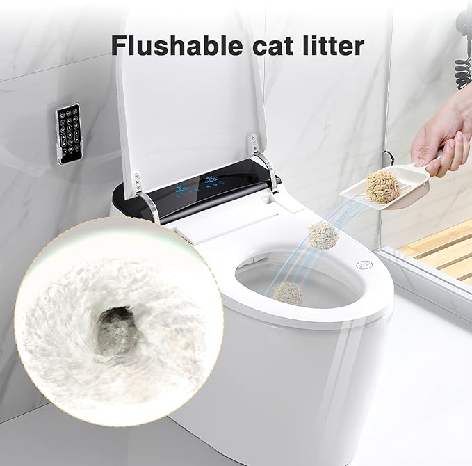 Cat Litter 12LB/2 Packs Dust-Free Clumping Tofu Cat Litter Quickly Absorb Odors Toilet Can Flush Into The Toilet Pure Natural tofu cat Litter (Original Flavor)-PawvioPets