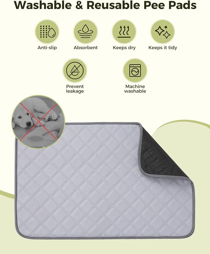 Dog Grass Pad with Tray, 30"x20" Medium Grass Pad for Dogs Potty with 2pcs Artificial Grass, Indoor Dog Litter Box for Balcony Apartment, Realistic, Washable, Less Odor-PawvioPets