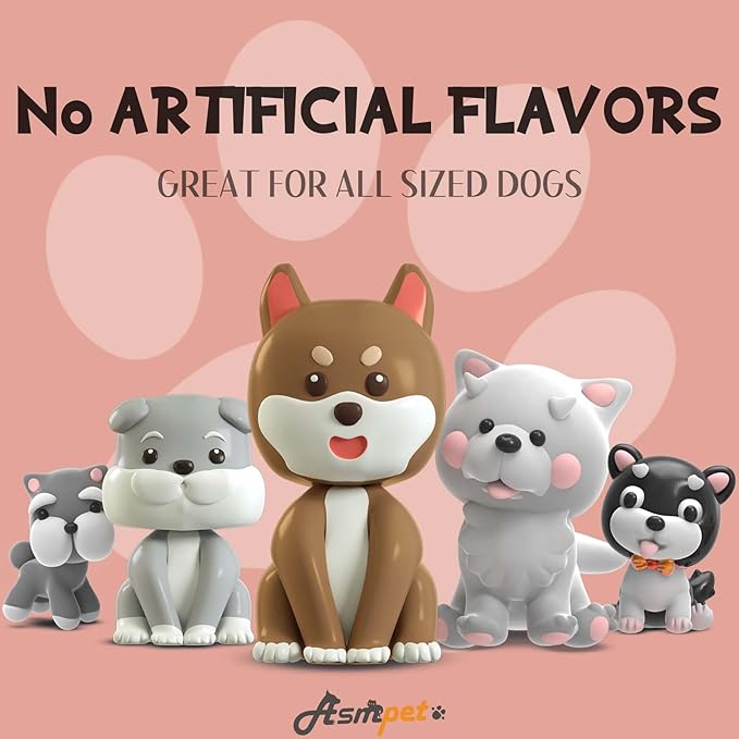 ASMPET Dog Treats, Chicken Wrapped Rawhide Sticks Filled with Sweet Potato for Small Medium Large Dogs（6pcs）-PawvioPets