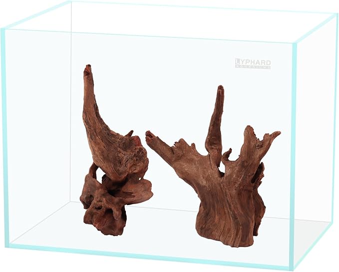 2.5 Gallon Rimless Aquarium Tank, Ultra Clear Low Iron Nano Fish Tank for Betta Shrimp, L11.8×W5.5×H9.8 Glass Thickness 5mm with EVA Foam Leveling Mat-PawvioPets