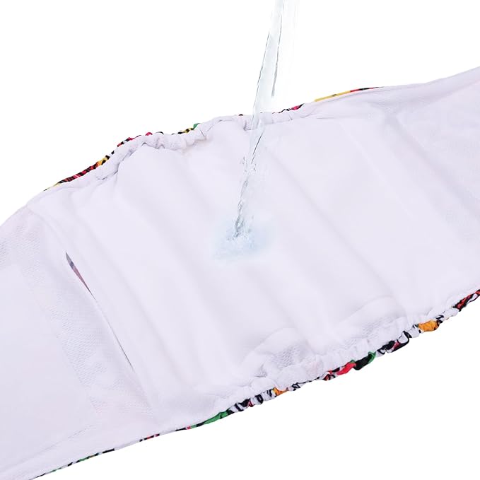 CuteBone Dog Diapers Male Washable Belly Band for Male Dogs Wraps Black 3pcs a Pack DM55L-PawvioPets