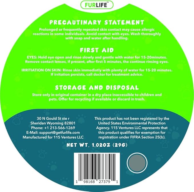 FurLife Flea and Tick Collar for Dogs – Waterproof Grey Dog Collar, Pet Supplies for Tick and Flea Prevention for Dogs, Safe for All Breeds-PawvioPets