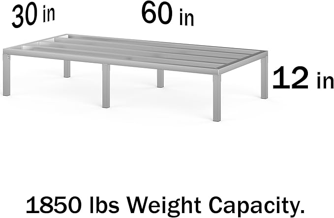 30 in X 60 in. Aquarium Stand | Industrial Style Aluminum Fish Tank Base with Open Frame Design-PawvioPets