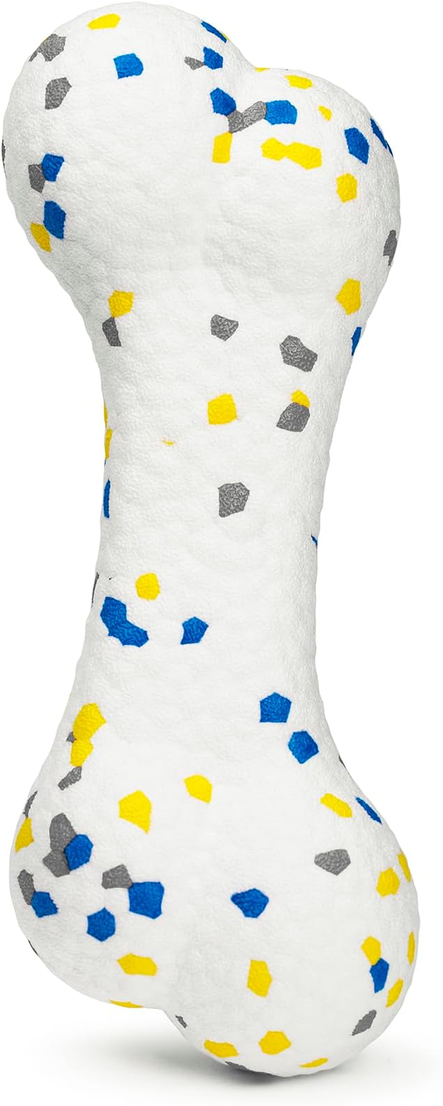 7.28" Indestructible Large Bone Balls for Aggressive Chewers Durable Stick Bouncy Interactive Chew Toy for Dogs Fetch Game Lightweight Floating Outdoor Training, White-PawvioPets