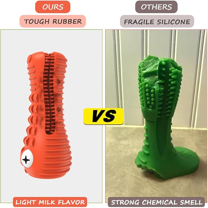 Dog Toys for Aggressive Chewers Large Medium Breed, Indestructible Dog Toothbrush Chew Toys, Squeaky Interactive Tough Extremely Durable, Dogs Toys to Keep Them Busy-PawvioPets