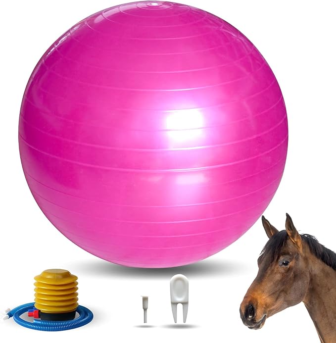 17 Inch Horse Play Balls Anti-Burst Herding Ball for Horse Mega Equine Ball for Play Training Horses Soccer Balls-PawvioPets