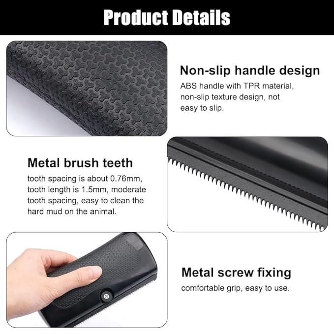 Deshedding Dog Brush Grooming Tool – Pet Hair Remover Comb for Shedding, Rhykin Brush for Short and Long Hair, Pet Groompro Deshedding Brush for Dogs,Cats,Rabbits, Horses Matted Loose Hair-PawvioPets