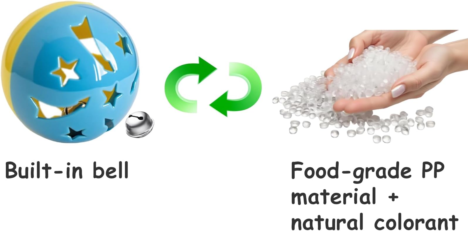 6-Pack Cat Toys for Kittens and Cats, On Cloud Nine (1.5'', Basic Cat Toy Set)-PawvioPets