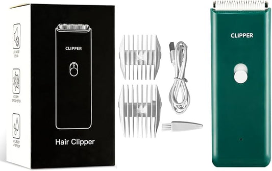 Dog Clippers,Quiet Washable USB Rechargeable Cordless Dog Grooming Kit,Electric Pets Hair Trimmers Shaver Shears for Dogs and Cats Green-PawvioPets