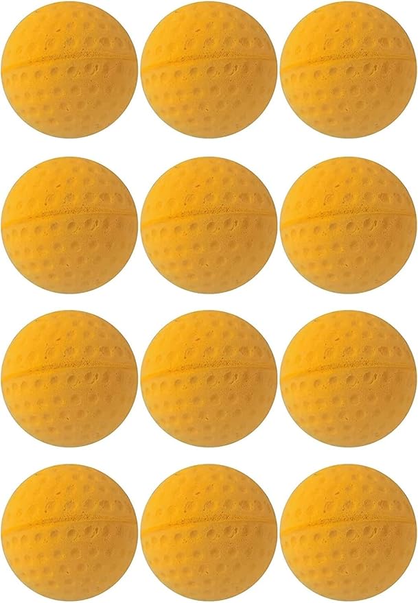 Cat Golf Balls for Indoor Cats Toy Ball Kitten Toys Interactive Cat Ball Sponge Foam Sponge Soccer Balls (Yellow)-PawvioPets