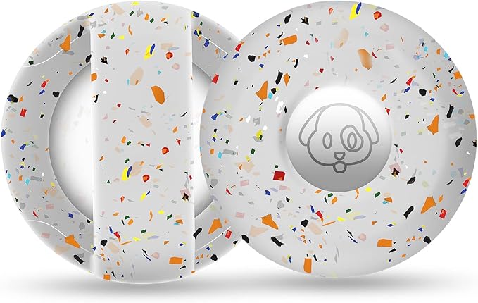 Airtag Holder for Dog Collar, Cibaabo Silicone Air Tag Case Cover Compatible with Apple Airtags for 0.8-1.2inch Cat Pet Collar Harness Loop-PawvioPets