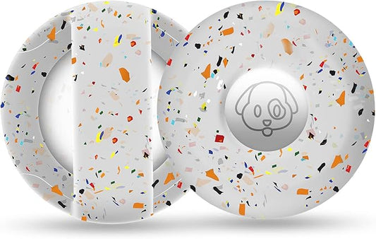 Airtag Holder for Dog Collar, Cibaabo Silicone Air Tag Case Cover Compatible with Apple Airtags for 0.8-1.2inch Cat Pet Collar Harness Loop-PawvioPets