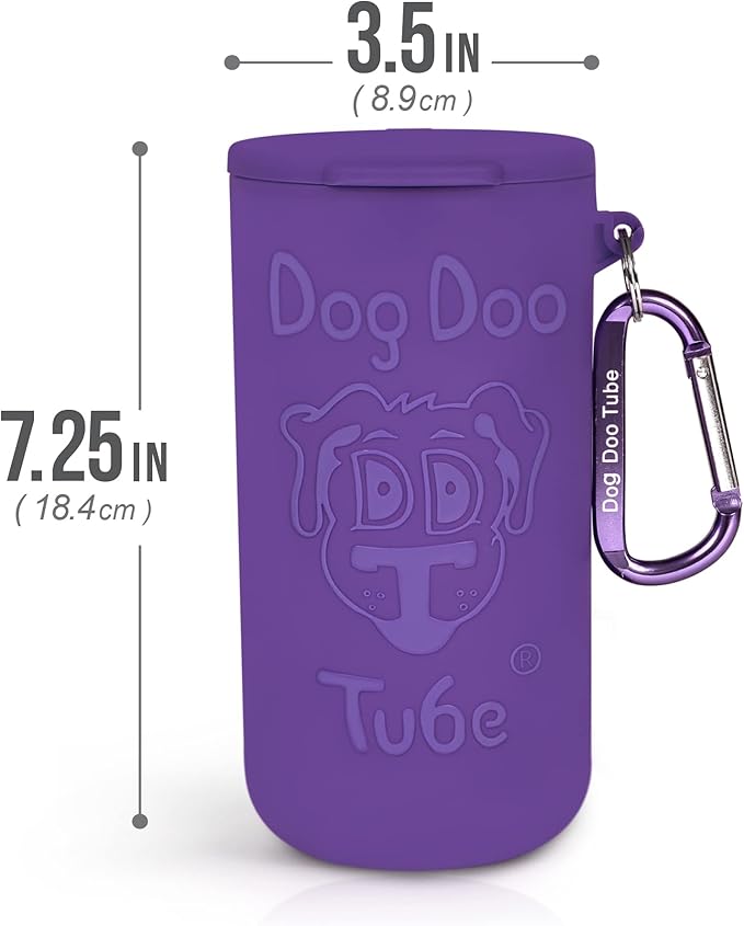 Dog Doo Tube Filled Dog Waste Bag Holders - Reusable Dog Poop Bag Tubes Designed to Keep in Odors and Germs-PawvioPets