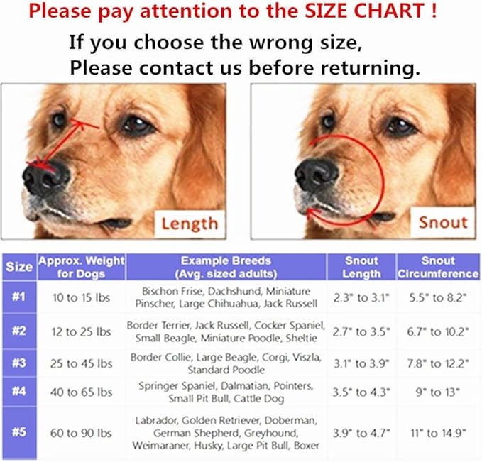 Basket Dog Muzzles-Soft Adjustable Breathable Mask Anti Biting Chewing Barking Training Dog Muzzle for Small Medium Large Dogs (Black, 4: Snout 9-13")-PawvioPets