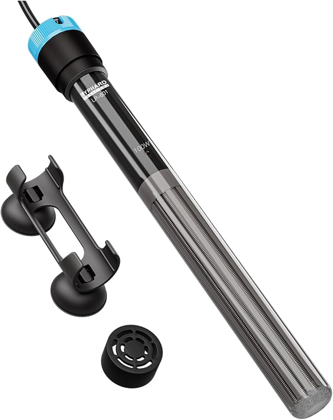 Aquarium Heater, 100W Submersible Fish Tank Heater with Precision Adjust Knob Thermostat and Suction Cup Suitable for Saltwater and Freshwater-PawvioPets