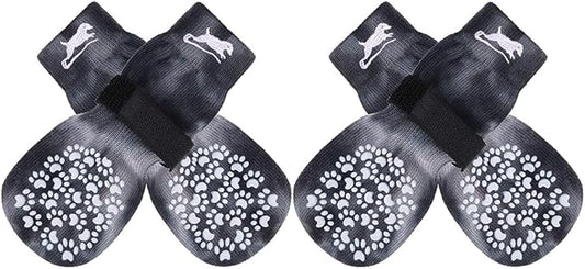 EXPAWLORER Anti Slip Dog Socks to Prevent Licking Paws, Dog Shoes for Hot Pavement, Dog Booties for Small Medium Large Senior Dogs, Traction Control Boots & Paw Protectors for Hardwood Floors-PawvioPets