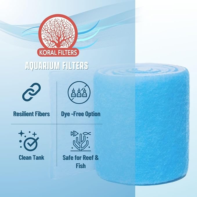 Aquarium Filter Media Pad Cut to Fit Roll, 12" x 72" (6 ft)-PawvioPets