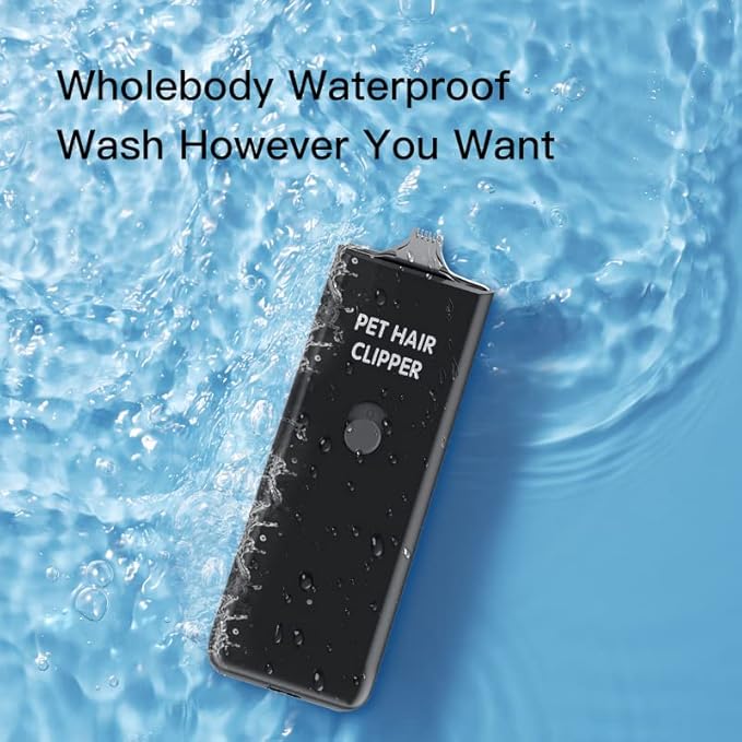 Feet Hair Trimmer, Dog Clippers,Quiet Washable USB Rechargeable Cordless Dog Grooming Kit,Electric Pets Hair Trimmers Shaver Shears for Dogs and Cats Black-PawvioPets