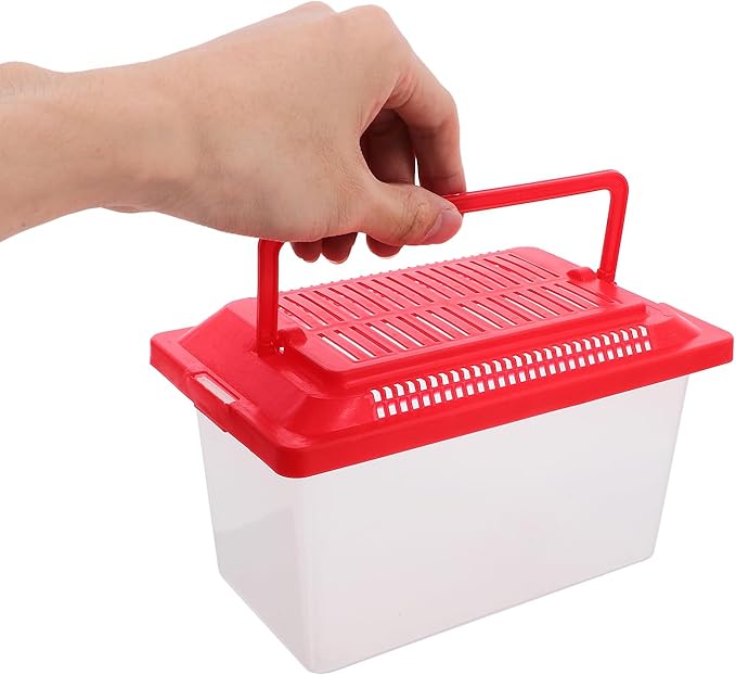 FRCOLOR 2pcs plastic turtle fish tank turtle aquarium acrylic reptile cage amphibians habitat clear reptile breed container gecko habitat glass container Turtle Tank household breeding box-PawvioPets