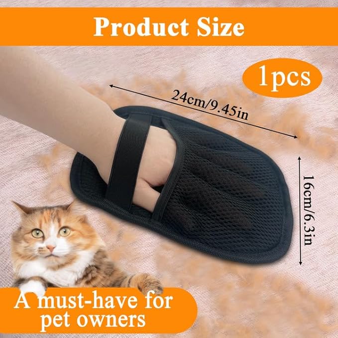 Electrostatic Pet Hair Removal Glove, Reusable Static Removal Gloves for Pets Hair, Versatile Pet Grooming Gloves for Couch, Furniture, Carpet, Car Seat-PawvioPets