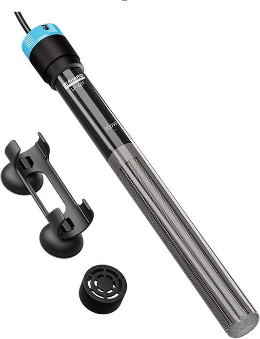 Aquarium Heater, 200W Submersible Fish Tank Heater with Precision Adjust Knob Thermostat and Suction Cup Suitable for Saltwater and Freshwater-PawvioPets