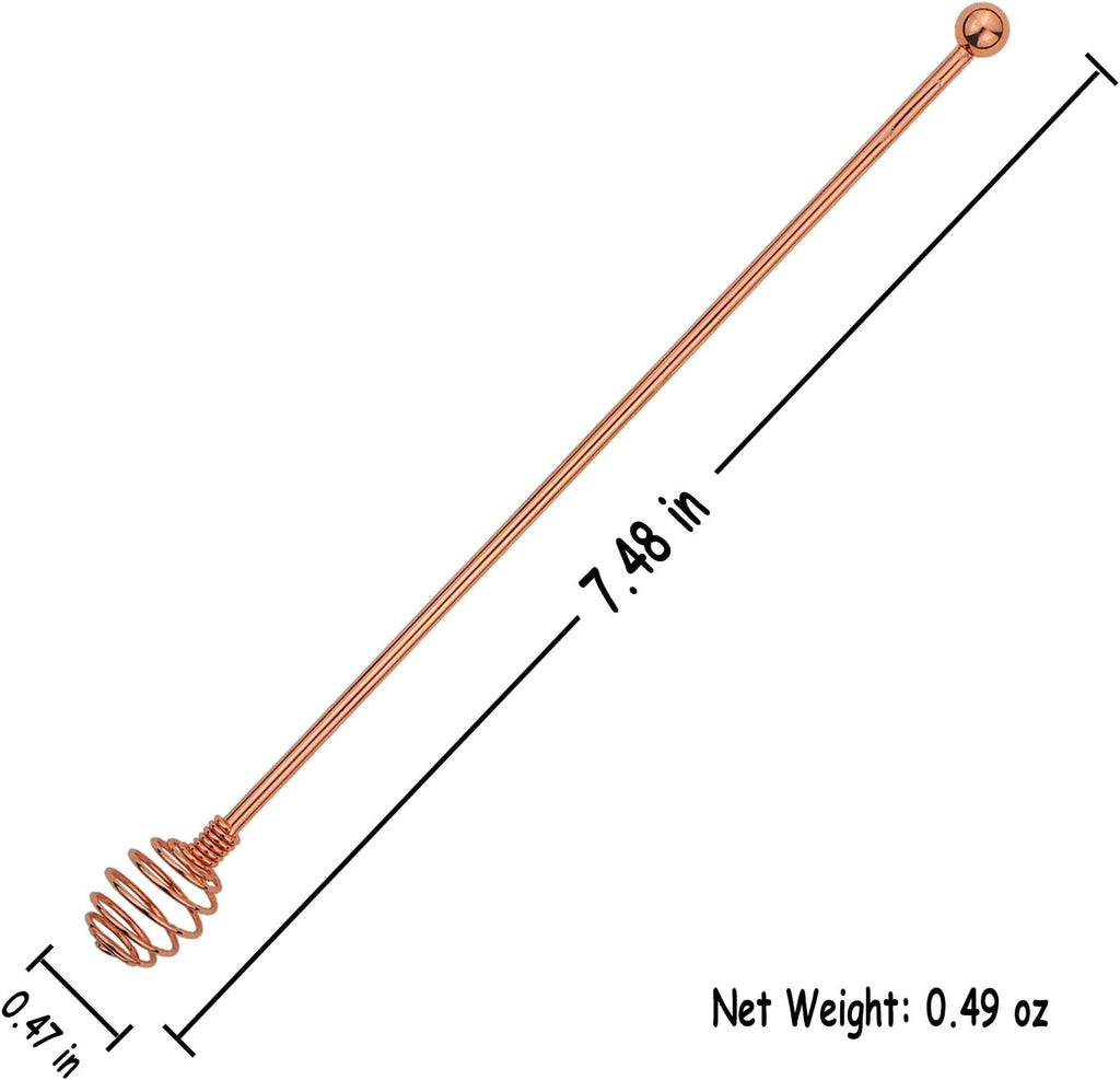 Specialty Spoons,BURLIHOME Stainless Steel Swizzle Sticks Mixing Spoon Spherical Stir Sticks For Coffee/Beverage/Cocktail/Hot Drink,Home Kitchen Party Supplies-4 Pieces.