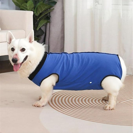 Dog Surgery Recovery Suit,Abdominal Surgical Suit for Dogs,Recovery Suit for Dogs,Prevent Licking Surgical Wound Dog Cone Alternative Blue XL-PawvioPets