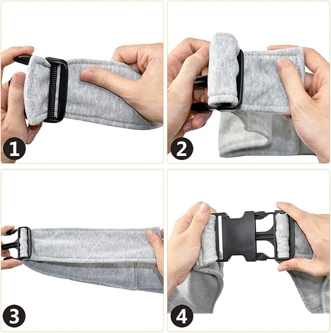 CUBY Dog and Cat Sling Carrier, Hands Free Reversible Pet Papoose Bag, Soft Pouch Adjustable, Suitable for Puppy Cats for Outdoor Travel (Pink, M-Adjustable Strap)-PawvioPets