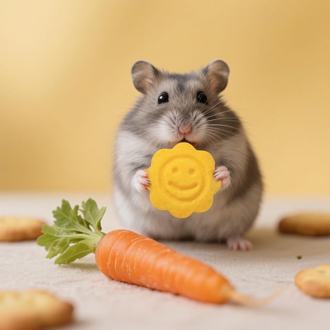 Abizoo 3 Vegetable Chews Treats: Grain Free Natural Snacks with Beet, Carrot, Spinach for Hamsters, Rabbits, Guinea Pigs & Gerbils Crunchy for Digestive Support & Dental Health 1.76oz/50g-PawvioPets