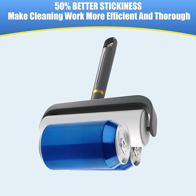 COBETE Large Surface Lint Rollers for Pet Hair Extra Sticky, 500 Sheets Mega Value Set, Dog and Cat Lint Remover for Clothes, Couch, Furniture-PawvioPets