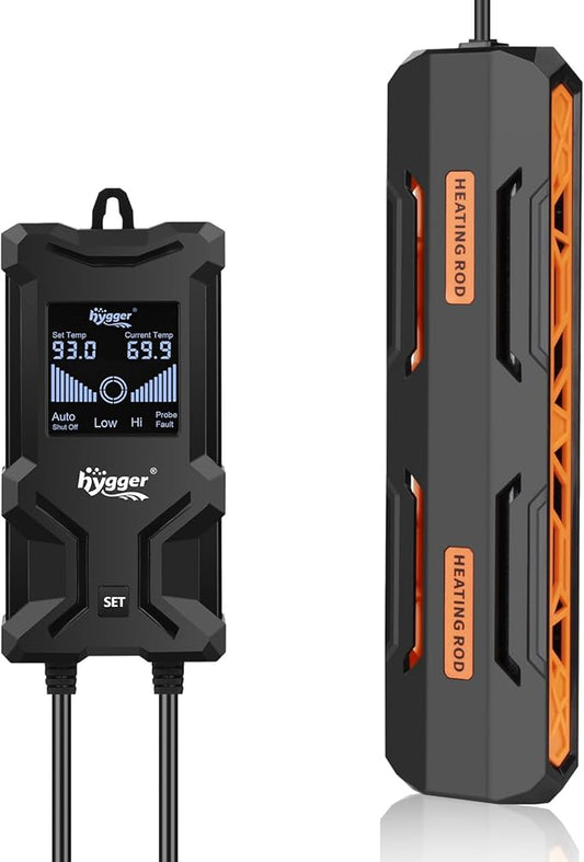 hygger Aquarium Heater, Submersible Fish Tank Heater with Over-Temperature Protection and Automatic Power-Off, Fish Heater with Digital Controller for Freshwater and Saltwater (1000W)-PawvioPets