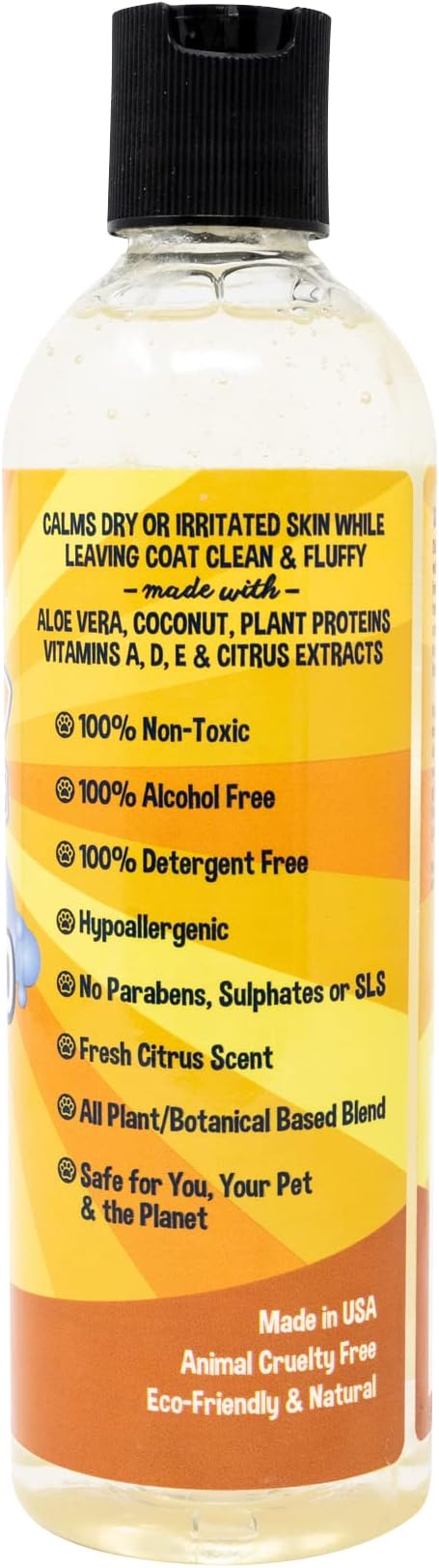 Bodhi Dog Refreshing Orange Citrus Shampoo - Deep Cleaning Coconut & Aloe Formula - Natural Soothing, Moisturizing Pet Wash for Dogs, Cats, Puppies - Tear-Free (17 Fl Oz)-PawvioPets