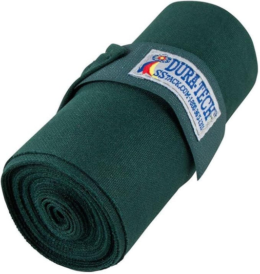 Dura-Tech Standing Wraps for Horses | Color Green | Optimal Comfort & Support | Ideal for Post-Exercise & Trailering | Right Tension Application | Secure Closure-PawvioPets