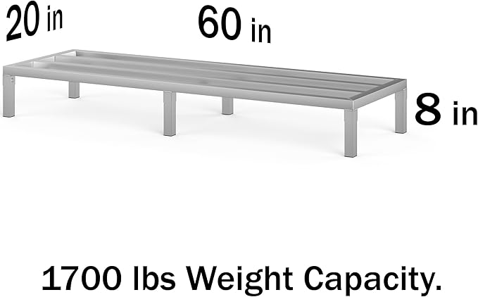 20 in X 60 in. Aquarium Stand | Industrial Style Aluminum Fish Tank Base with Open Frame Design-PawvioPets