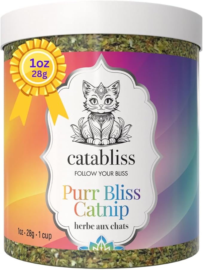 1oz Cat Nip for Cats, Turbo Charging Blend for Refillable Catnip Toys, 100% Essential Natural Cat Weed Treat, Non-Addictive, Enhancing Play for Indoor Cats-PawvioPets