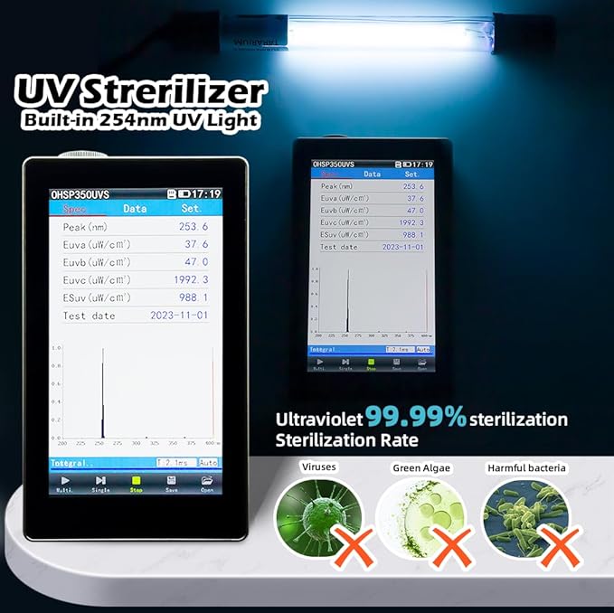 Aquarium Filter for 75-200 Gallon Tank, U-V Fish Tank Green Clean Machine Submersible Powerful Pump Canister Filter 300GPH for Pond Turtle Tank Saltwater Freshwater Crystal Clear Green Killing-PawvioPets