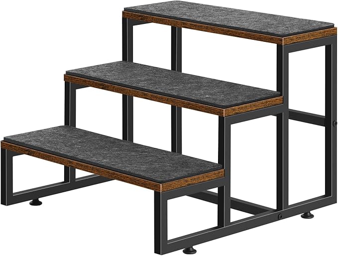 Dog Stairs for Small Dogs 3 Steps Pet Stairs Dog Stairs Steps for Couches High Beds, Non-Slip Indoor Dog Ramp, Holds Up to 100lbs-PawvioPets